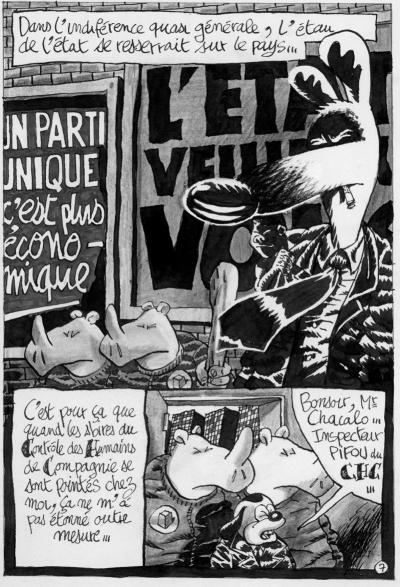 Manu LARCENET - Chacalo, 1993 - Planche originale 2