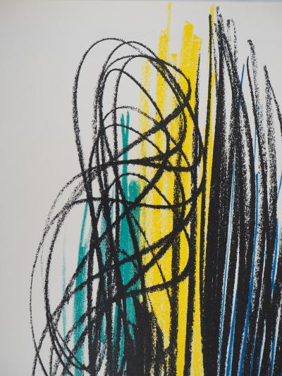 Hans HARTUNG : Composition, 1959 - Lithographie originale signée 2