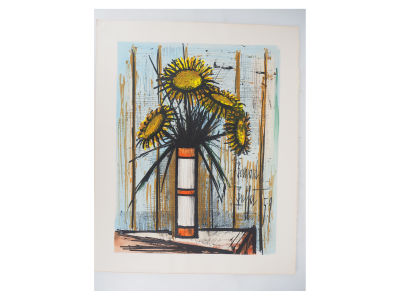 Bernard BUFFET : Les tournesols - Lithographie signée 2