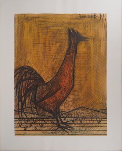 Bernard BUFFET : Le coq, 1960 - Lithographie signée 2