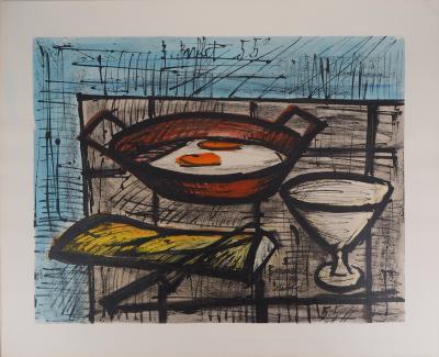 Bernard BUFFET : Nature morte aux oeufs, 1960 - Lithographie signée 2