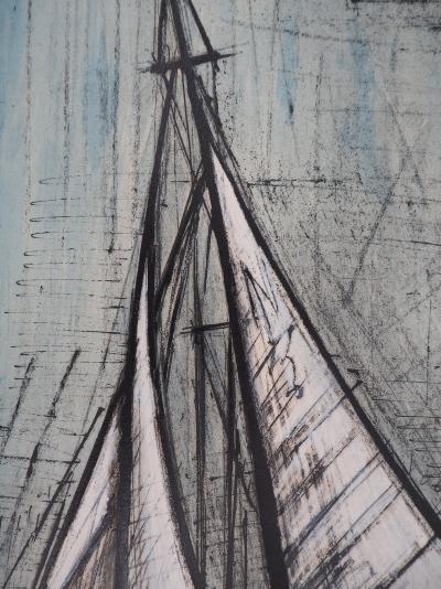 Bernard BUFFET : Le voilier, 1960 - Lithographie signée 2
