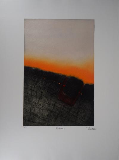 Erik BERSOU : Retenue - Gravure Originale Signée 2