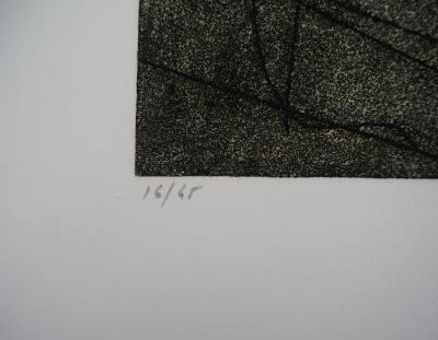 Erik BERSOU : Retenue - Gravure Originale Signée 2