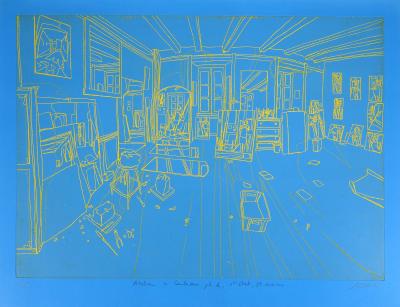 Pierre COLLIN : L’atelier- Gravure Originale Signée 2