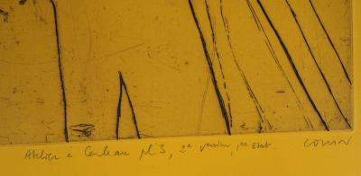 Pierre COLLIN : L’atelier- Gravure Originale Signée 2