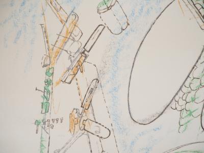 Roberto MATTA : Machinerie - Lithographie originale signée 2