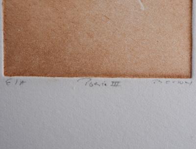 Erik BERSOU : Poesie - Gravure Originale Signée 2