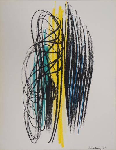 Hans HARTUNG : Composition, 1959 - Lithographie originale signée 2