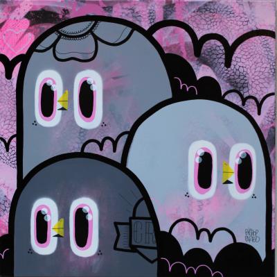 BISHOP PARIGO - Sans titre #28 - Technique mixte sur toile 2