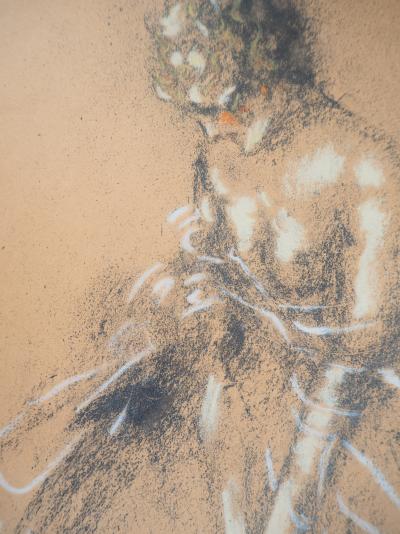 Louis ICART : La porteuse d’eau - Lithographie signée avec rehaut de pastel 2