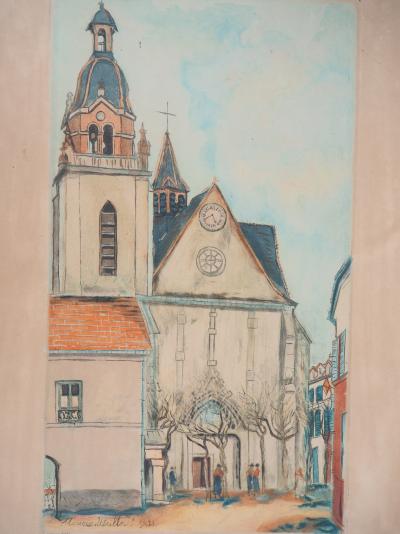 Maurice UTRILLO : L’Eglise de Limours - Gravure Signée 2