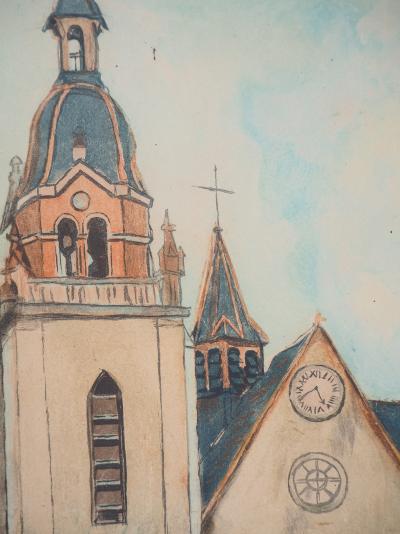 Maurice UTRILLO : L’Eglise de Limours - Gravure Signée 2