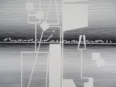 Michel SEUPHOR : Machinerie - Sérigraphie originale signée 2