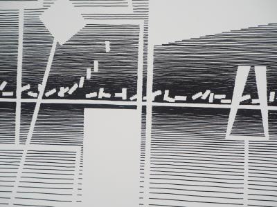 Michel SEUPHOR : Machinerie - Sérigraphie originale signée 2