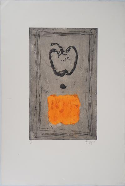 Didier HAGEGE : Pomme - Gravure originale signée 2