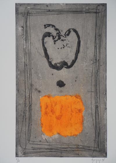 Didier HAGEGE : Pomme - Gravure originale signée 2