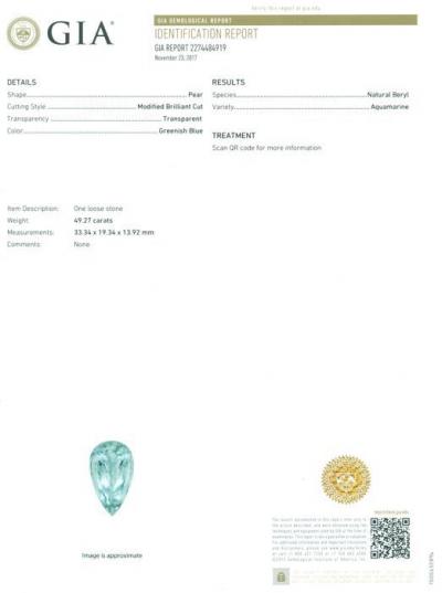 49.27 ct. Greenish Blue Aquamarine 2