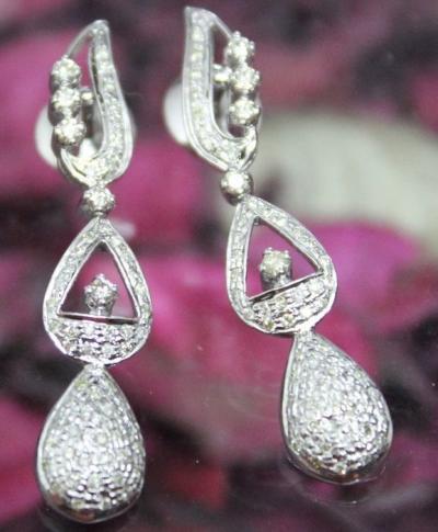 Collier Diamants avec Boucles d’Oreilles Diamants 2