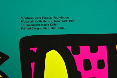 Keith HARING - Montreux Jazz Festival, 1983 Green Edge - Sérigraphie originale 2