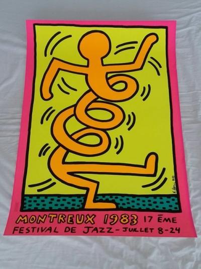 Keith HARING  - Montreux Jazz Festival - Sérigraphie 2