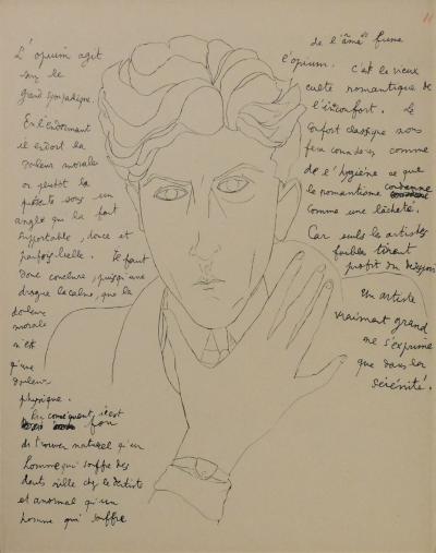 Jean COCTEAU - Le mystère de Jean l’Oiseleur, monologues, 1924 - Livre d’artiste et dessin signé 2