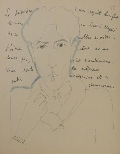 Jean COCTEAU - Le mystère de Jean l’Oiseleur, monologues, 1924 - Livre d’artiste et dessin signé 2