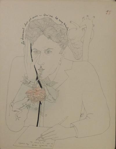 Jean COCTEAU - Le mystère de Jean l’Oiseleur, monologues, 1924 - Livre d’artiste et dessin signé 2