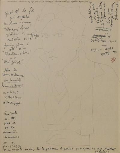 Jean COCTEAU - Le mystère de Jean l’Oiseleur, monologues, 1924 - Livre d’artiste et dessin signé 2