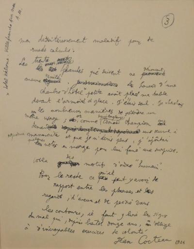 Jean COCTEAU - Le mystère de Jean l’Oiseleur, monologues, 1924 - Livre d’artiste et dessin signé 2