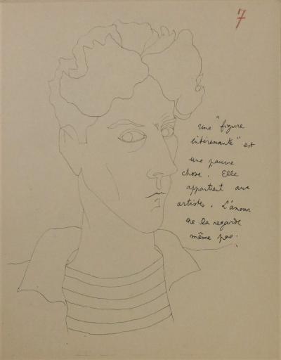 Jean COCTEAU - Le mystère de Jean l’Oiseleur, monologues, 1924 - Livre d’artiste et dessin signé 2