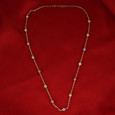 Collier-Chaîne en or jaune et blanc 2