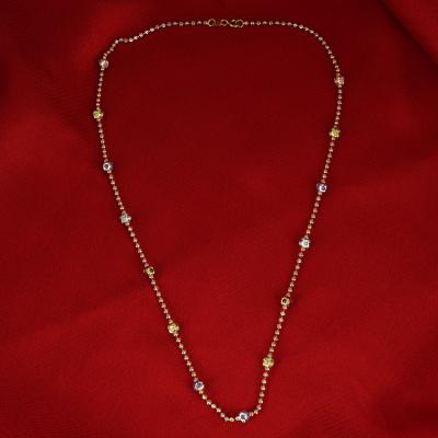 Yellow and White Gold Chain Necklace 2