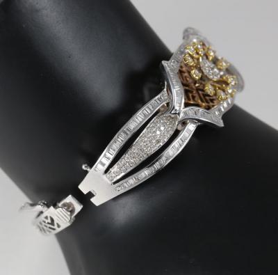 Bracelet en or blanc et diamants 2