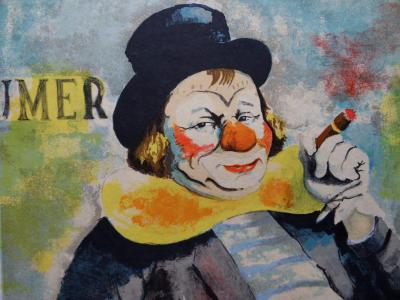 Victor VIKO : Le Clown - Lithographie originale signée et numérotée 2