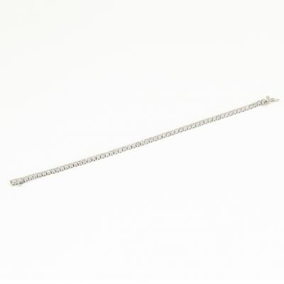 Bracelet tennis en or blanc avec diamants 2