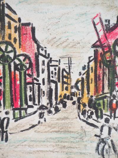 Robert SAVARY - Paris, Canal Saint Martin - Lithographie originale signée 2