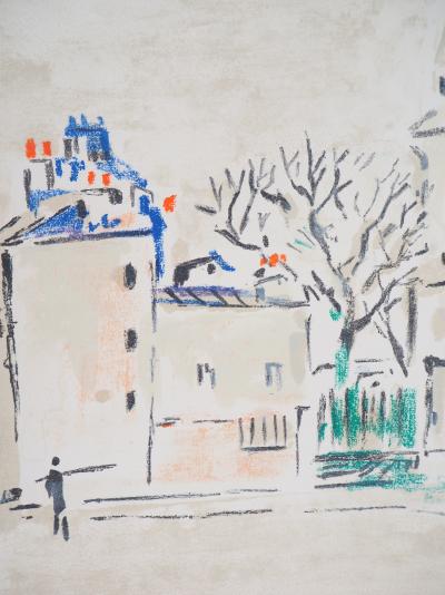 Robert SAVARY : Derrière Montmartre - 1969 - Lithographie originale signée 2