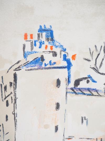Robert SAVARY : Derrière Montmartre - 1969 - Lithographie originale signée 2