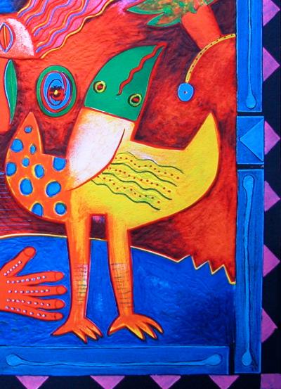 Clemens BRIELS - Islas flottantes del Caribes - Lithographie originale signée 2