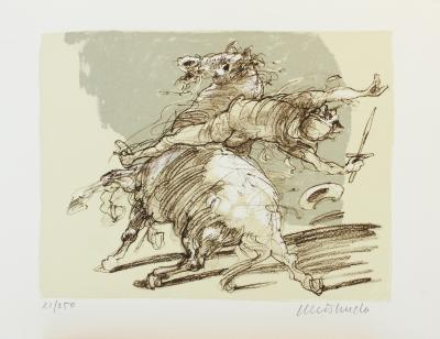 Claude WEISBUCH - La Caida - Lithographie originale 2
