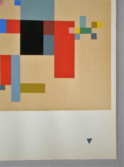 Sophie TAEUBER-ARP (d’après) - Composition verticale-horizontale sur fond blanc, 1956 - Pochoir 2