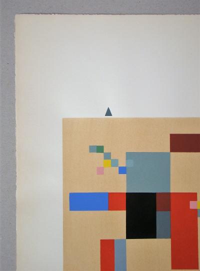 Sophie TAEUBER-ARP (d’après) - Composition verticale-horizontale sur fond blanc, 1956 - Pochoir 2