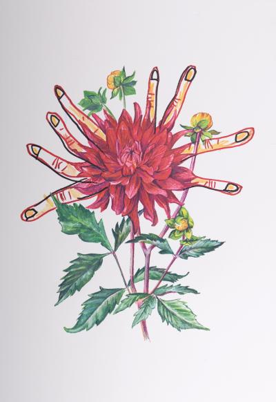 Salvador DALI - Dahlia Rapax, 1972 - Lithographie originale signée au crayon 2