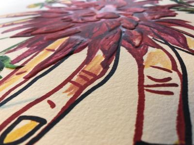Salvador DALI - Dahlia Rapax, 1972 - Lithographie originale signée au crayon 2