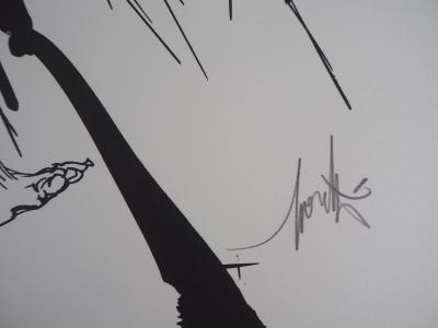 Raymond MORETTI : Hommage à Léonard de Vinci - Lithographie originale signée 2