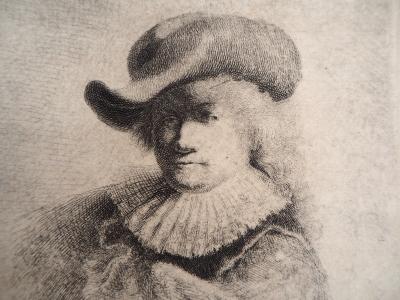 REMBRANDT (D’après) : Autoportrait - Gravure 2