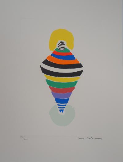 Sonia DELAUNAY (d’après) - Robe-toupie, Rio - Lithographie originale signée 2