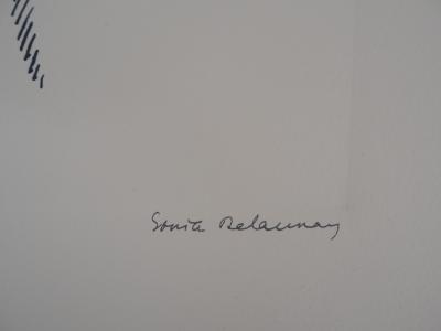 Sonia DELAUNAY (d’après) : Robe rythmes-triangles - Lithographie Signée 2