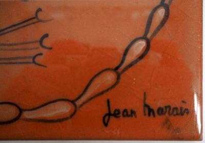 Jean MARAIS : Astrologie, le Scorpion - Céramique Originale Signée 2